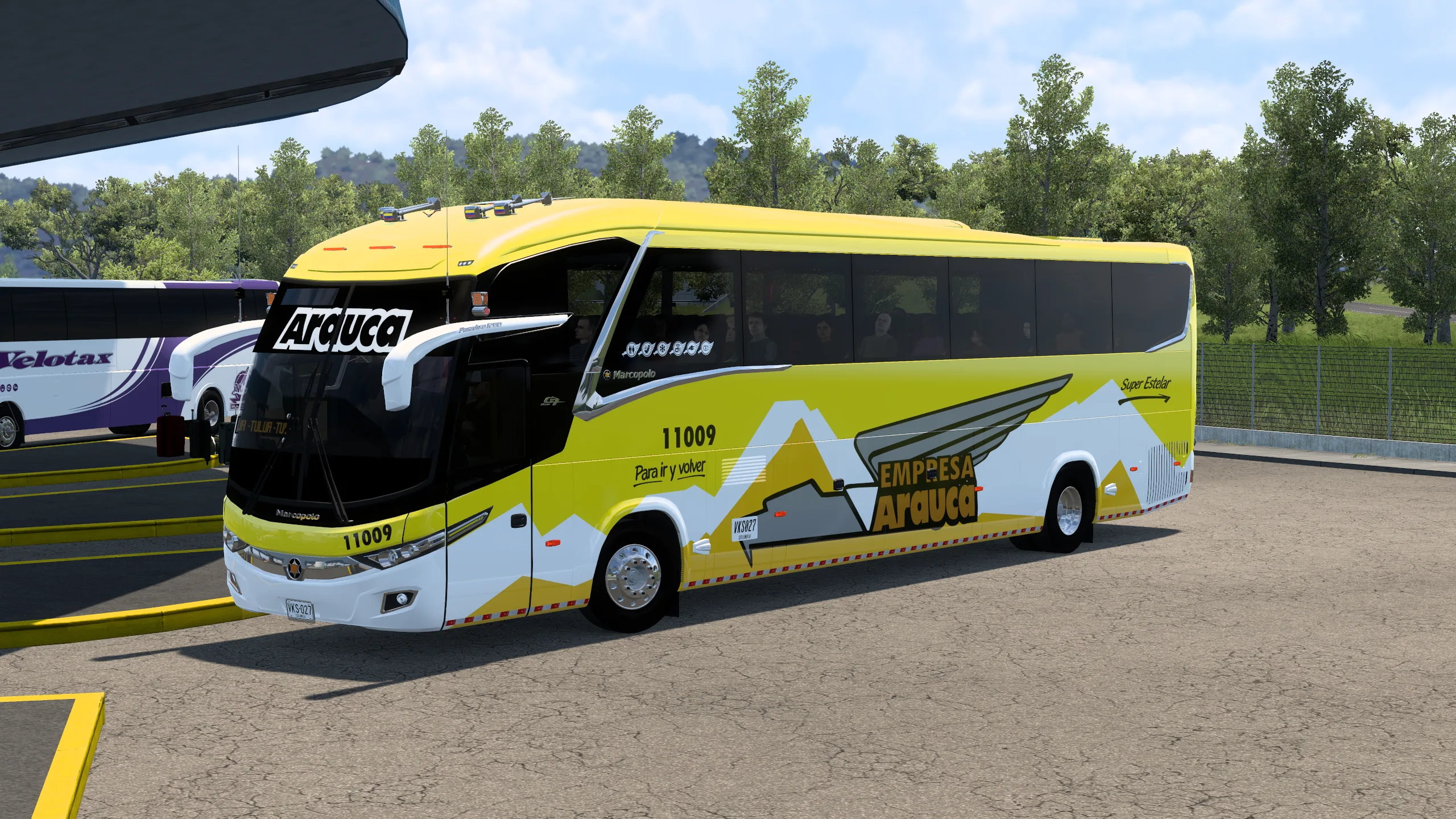Marcopolo New G7 Paradiso 1200 para Colombia Real Map