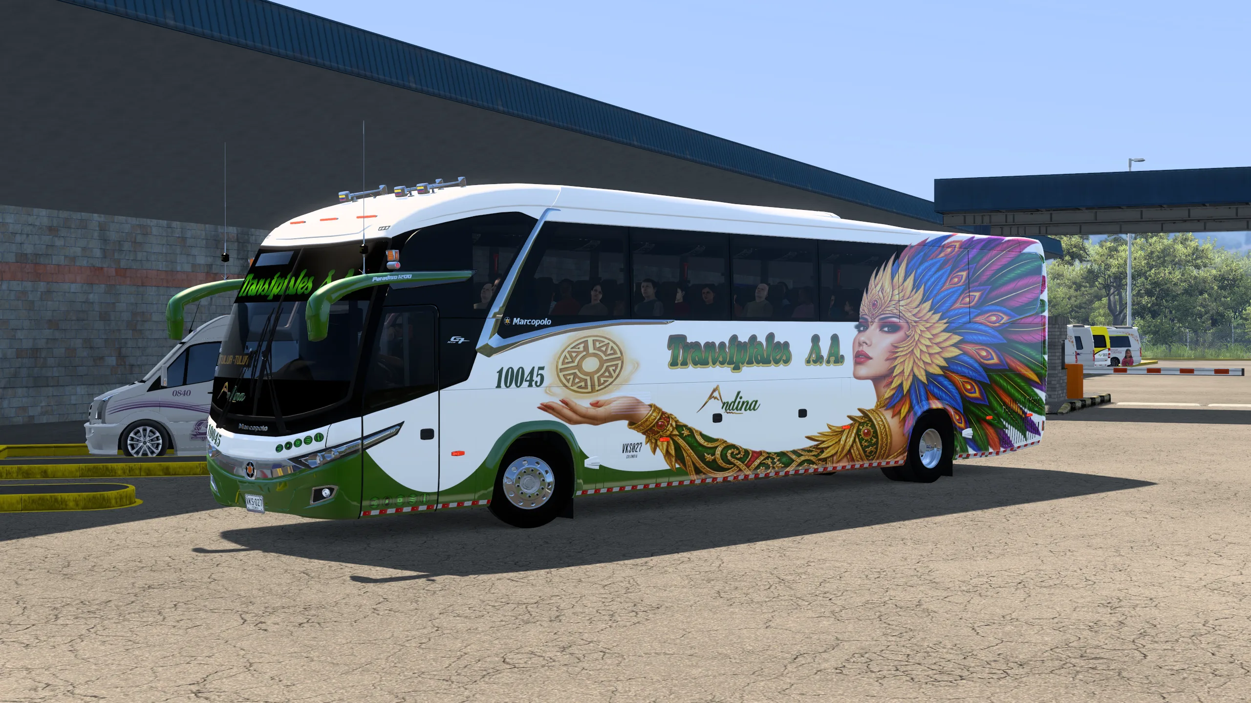 Marcopolo New G7 Paradiso 1200 para Colombia Real Map