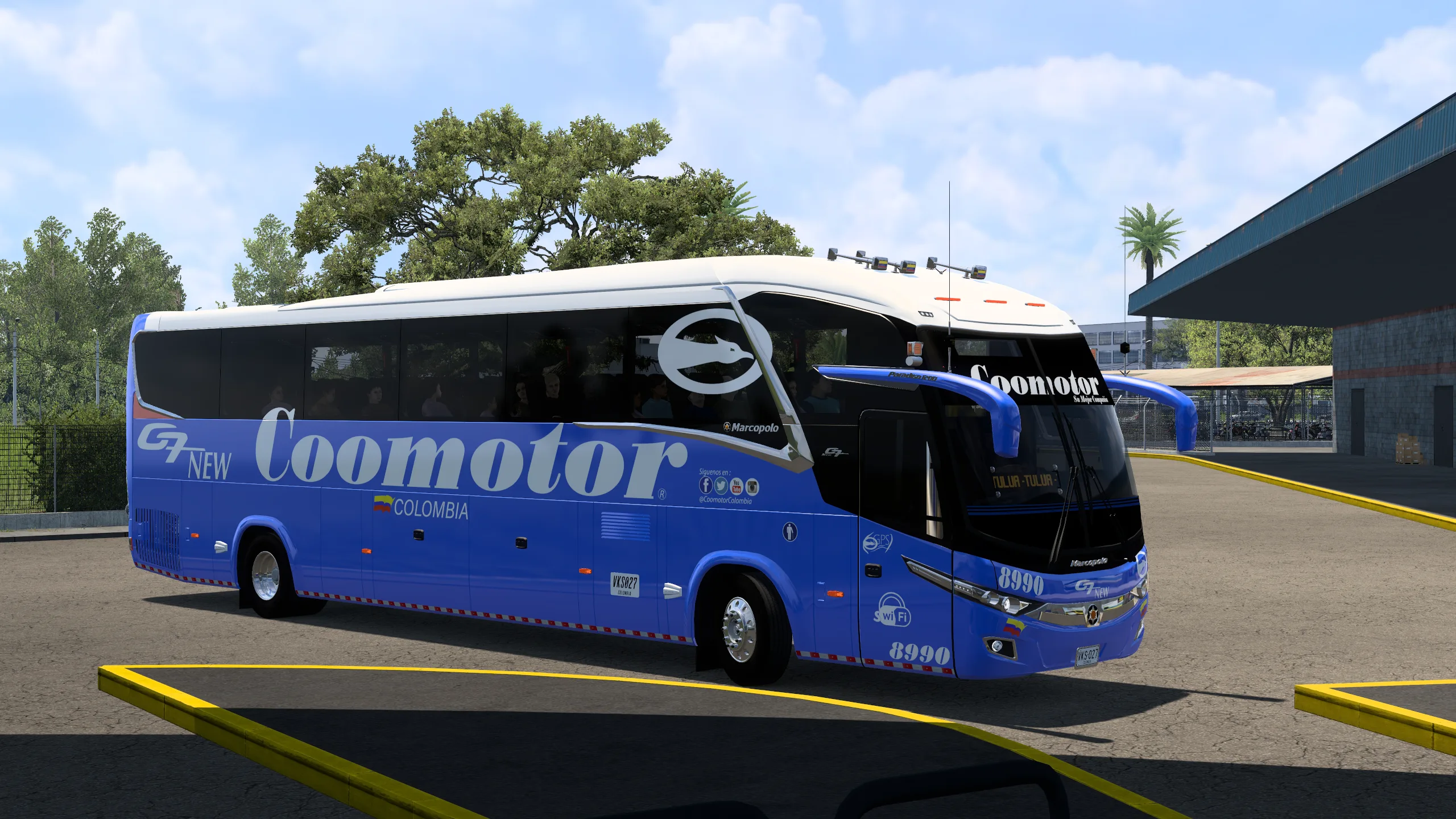Marcopolo New G7 Paradiso 1200 para Colombia Real Map