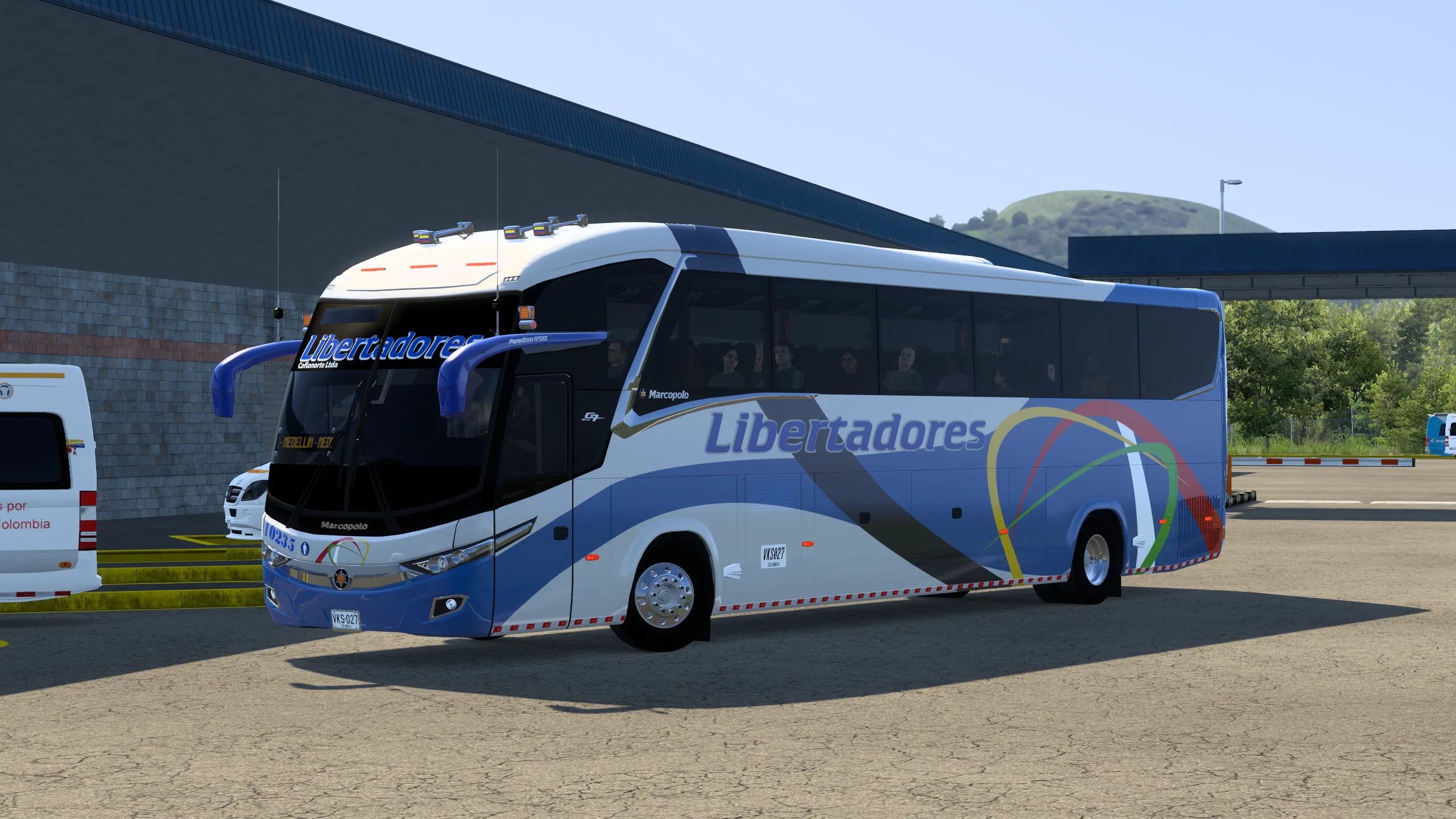 Marcopolo New G7 Paradiso 1200 para Colombia Real Map