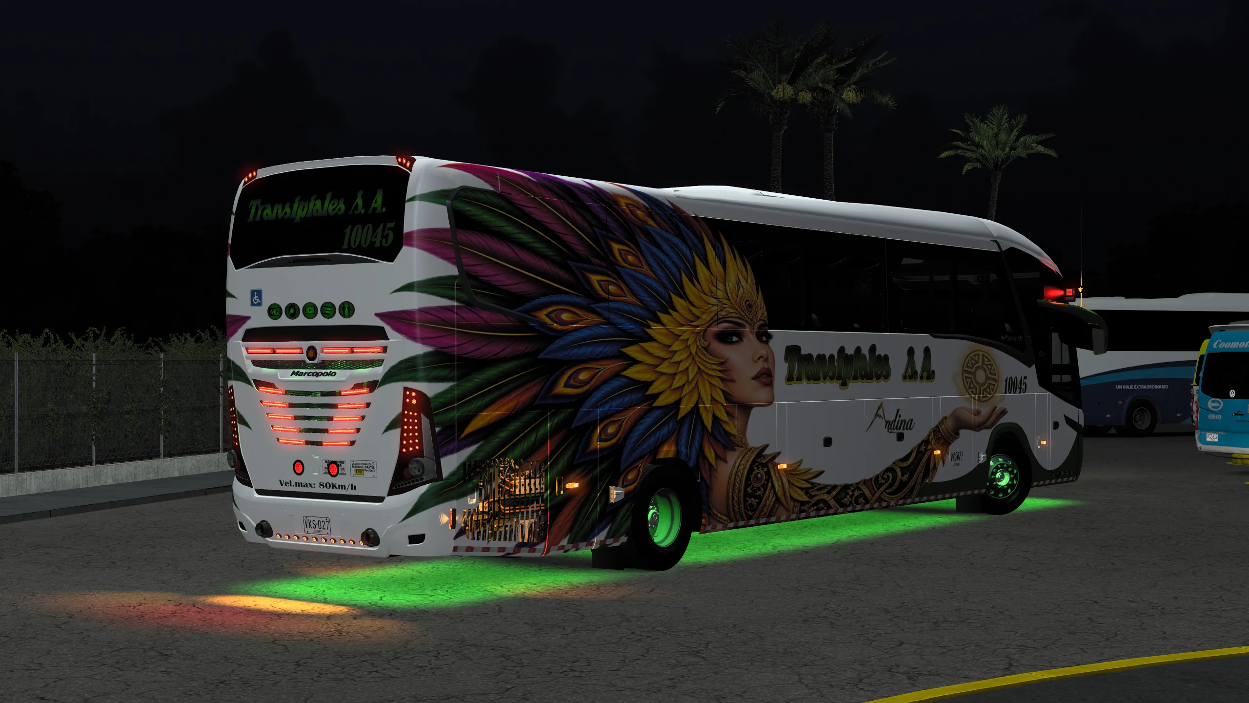 Marcopolo New G7 Paradiso 1200 para Colombia Real Map