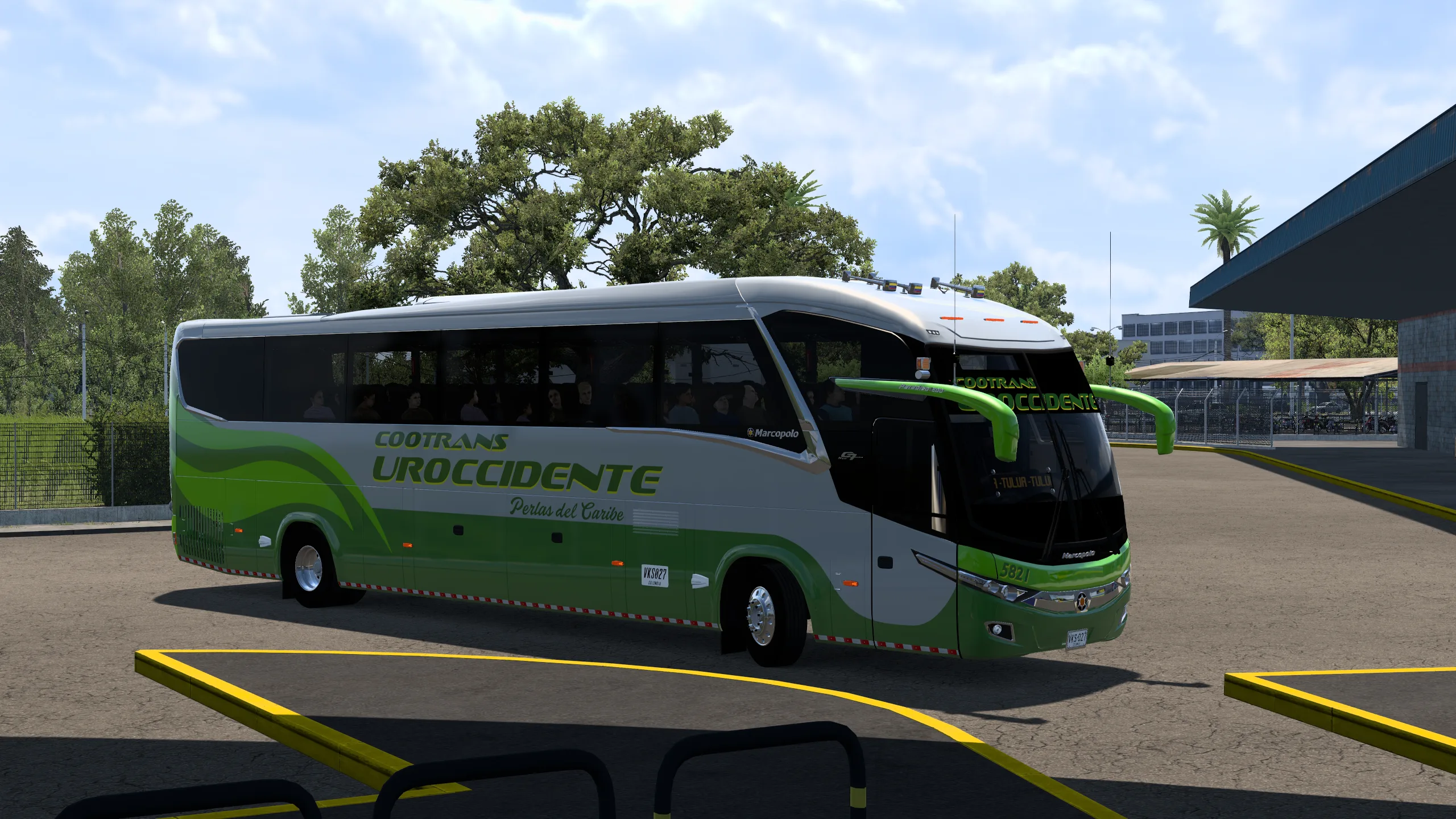 Marcopolo New G7 Paradiso 1200 para Colombia Real Map