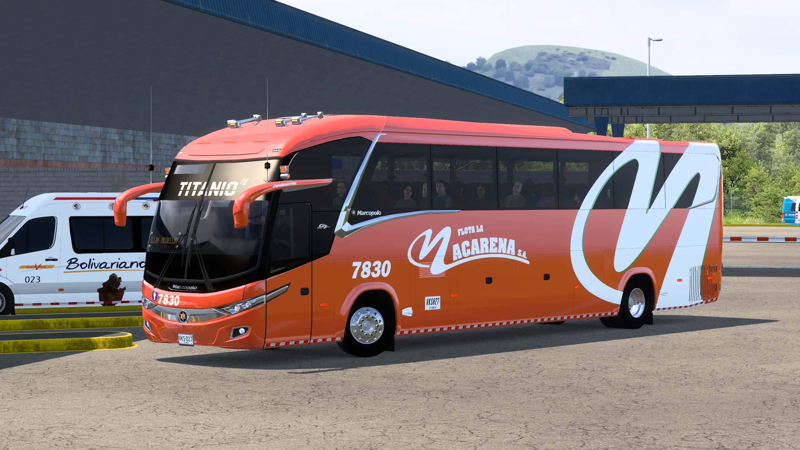 Marcopolo New G7 Paradiso 1200 para Colombia Real Map