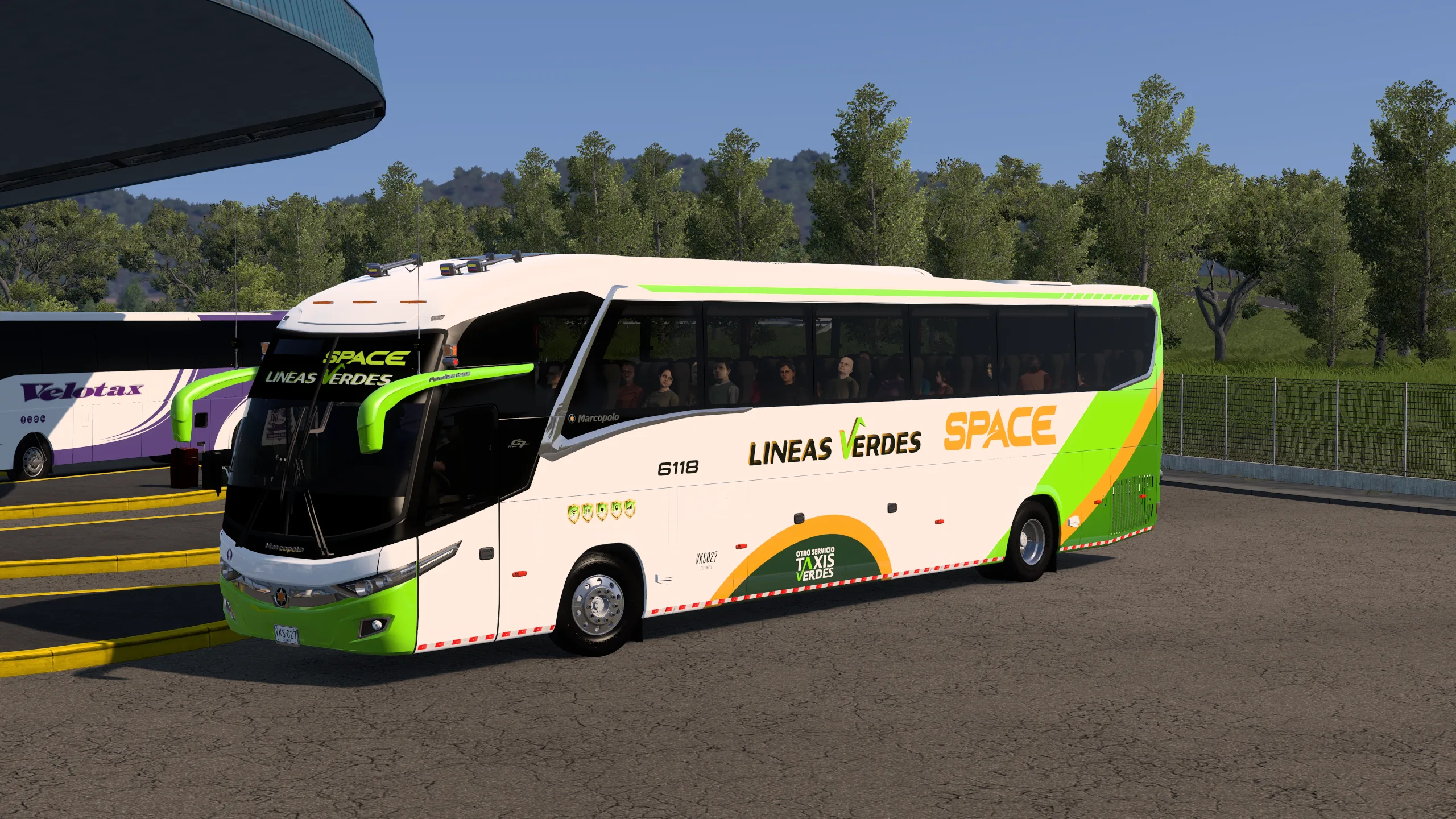 Marcopolo New G7 Paradiso 1200 para Colombia Real Map