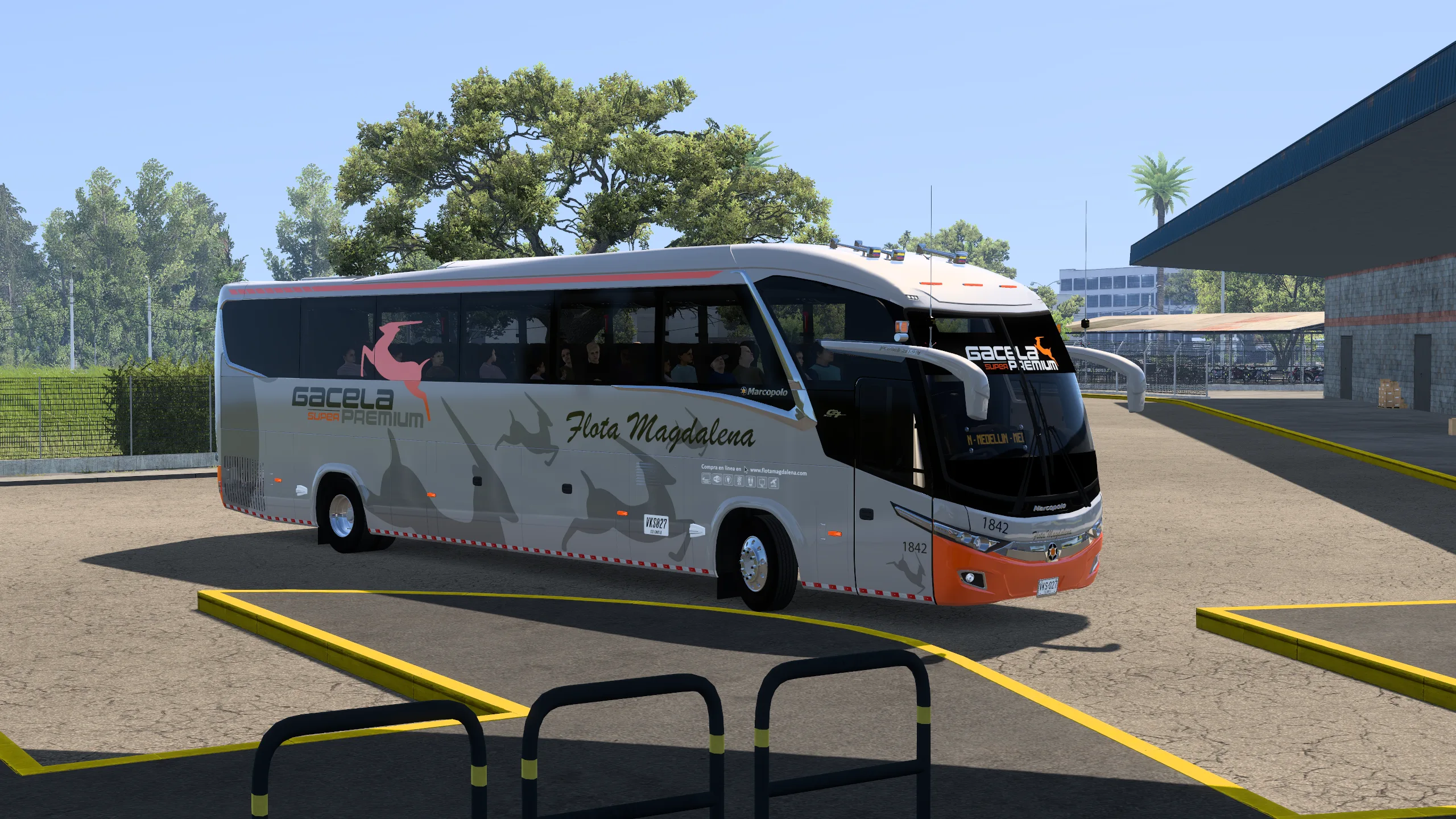 Marcopolo New G7 Paradiso 1200 para Colombia Real Map