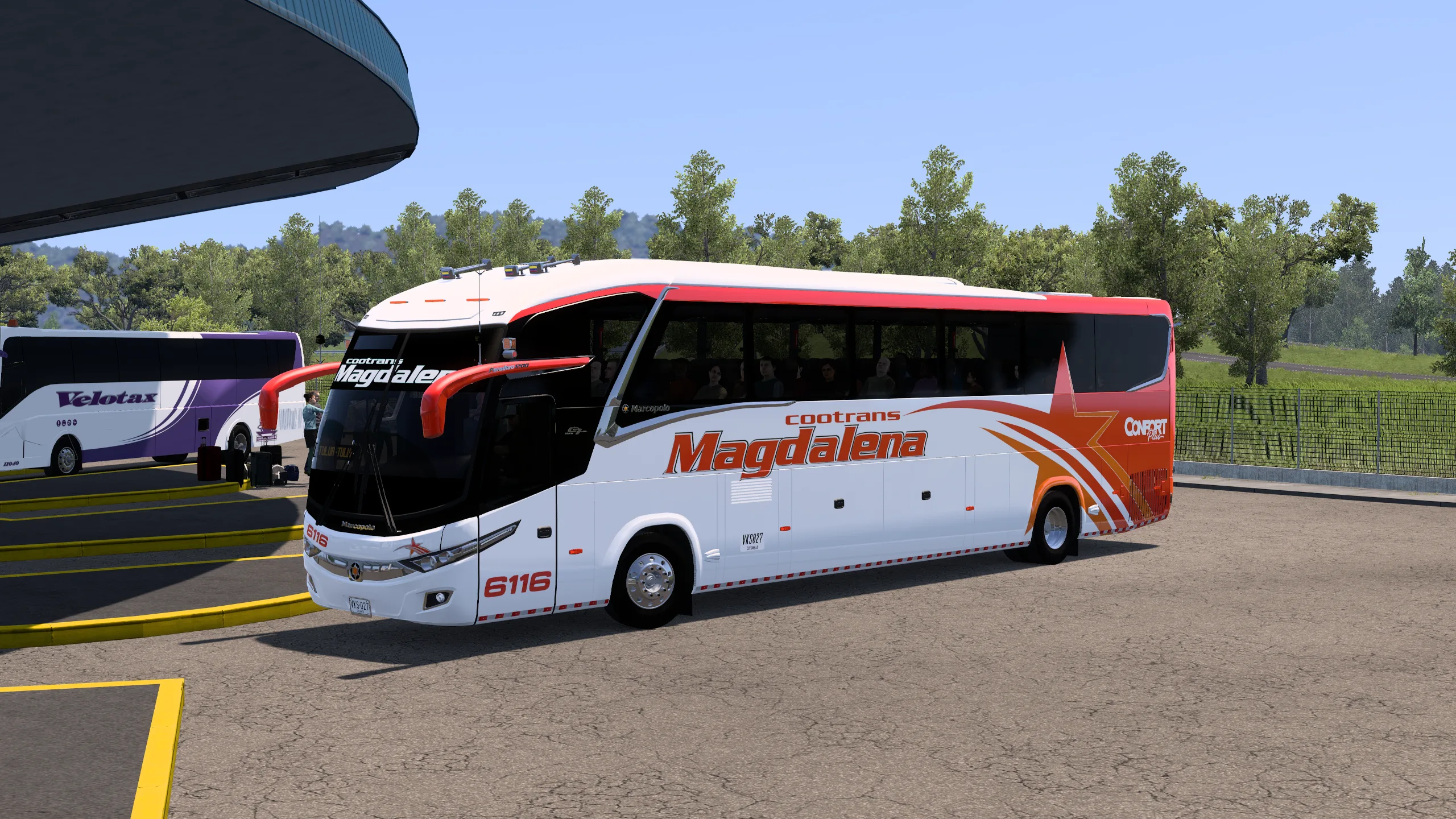 Marcopolo New G7 Paradiso 1200 para Colombia Real Map