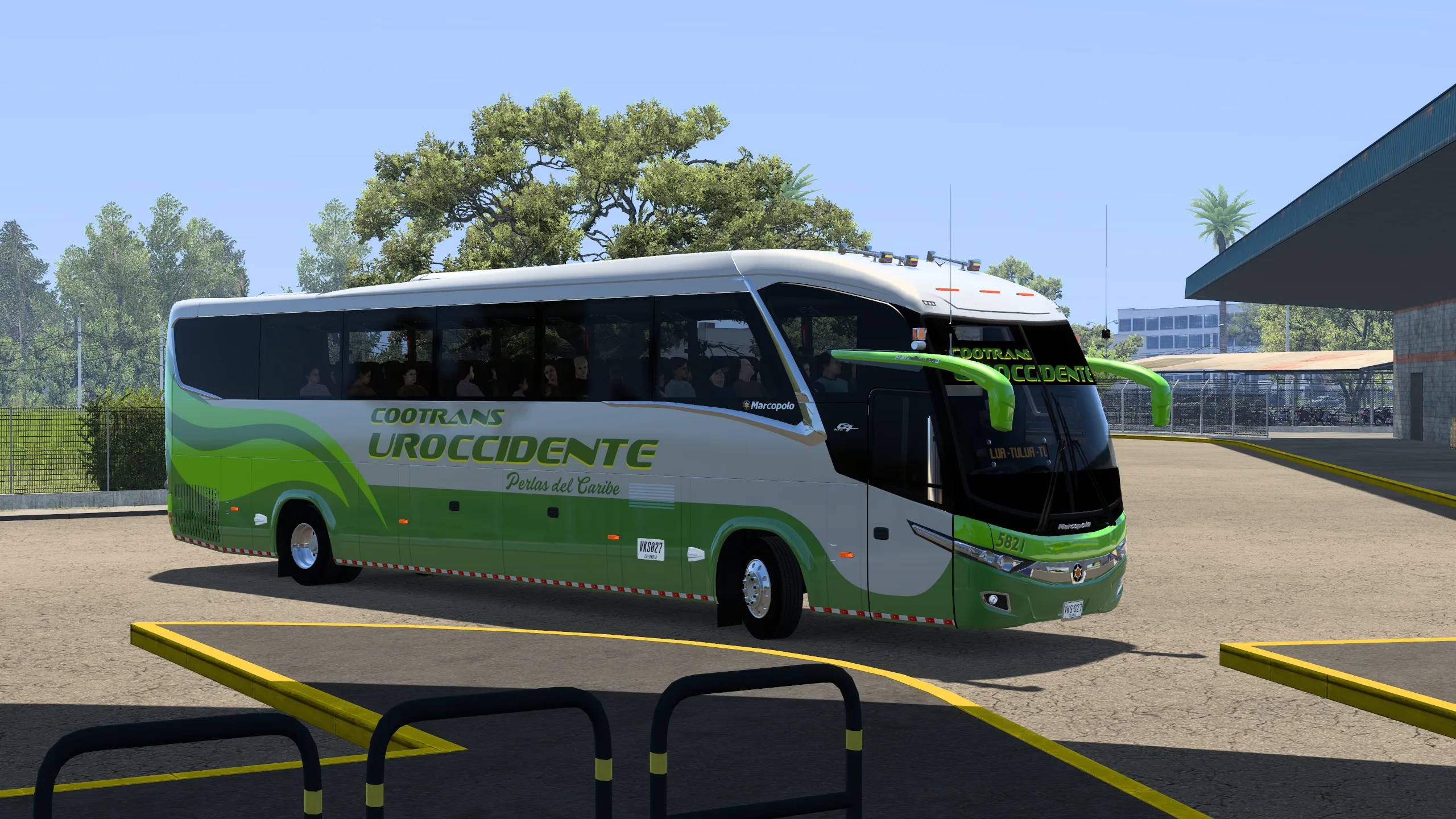 Marcopolo New G7 Paradiso 1200 para Colombia Real Map