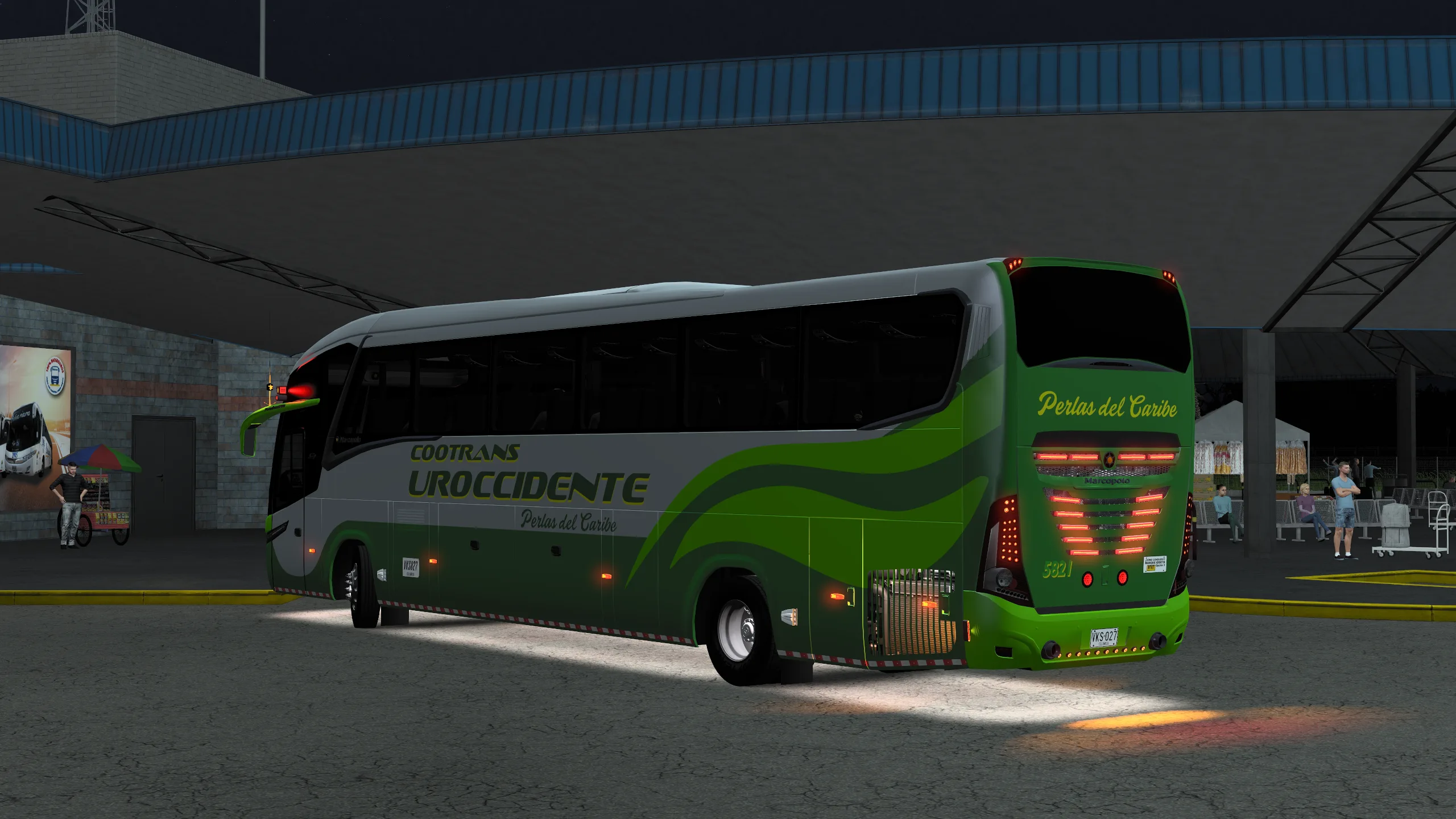 Marcopolo New G7 Paradiso 1200 para Colombia Real Map