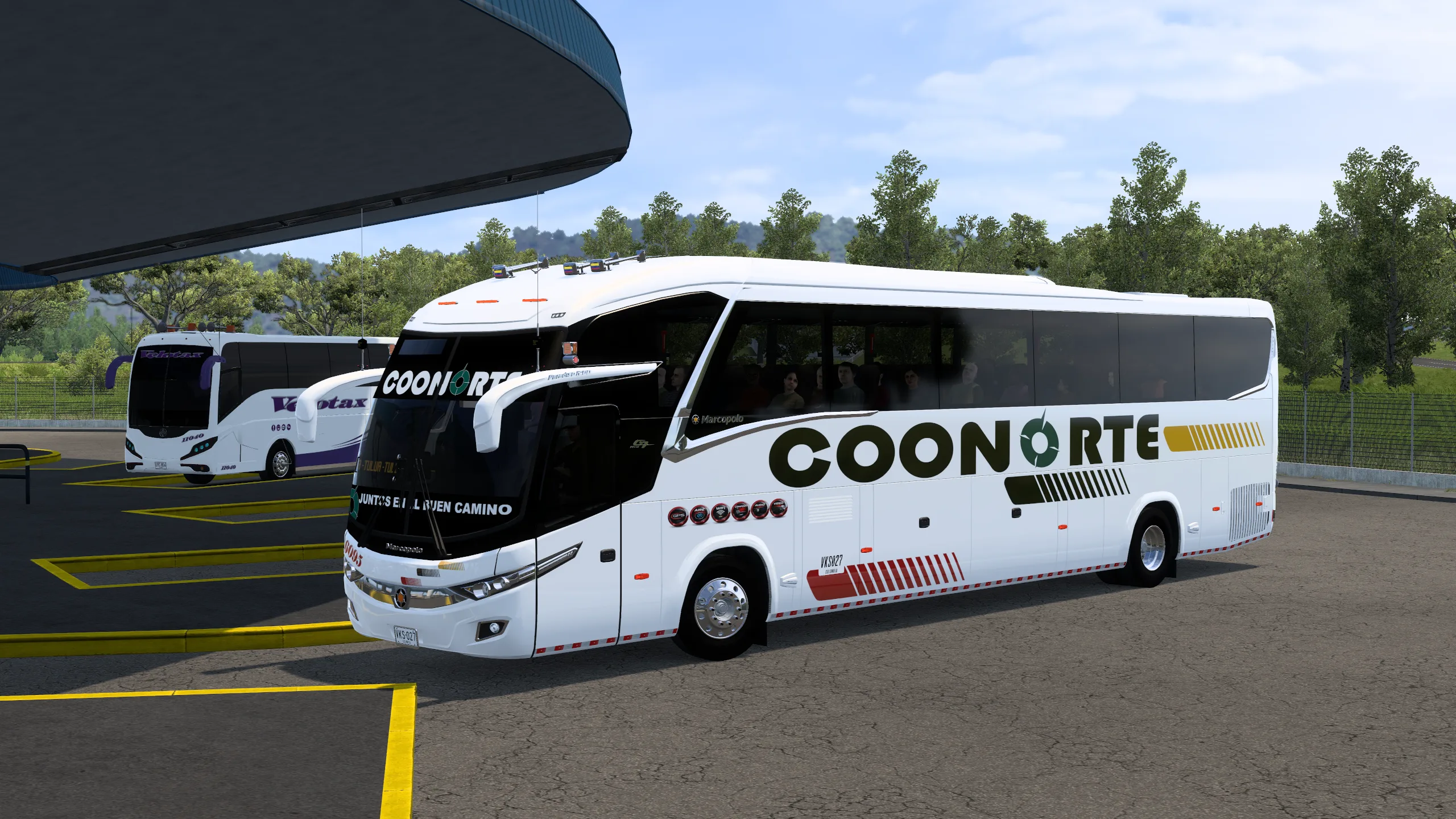 Marcopolo New G7 Paradiso 1200 para Colombia Real Map